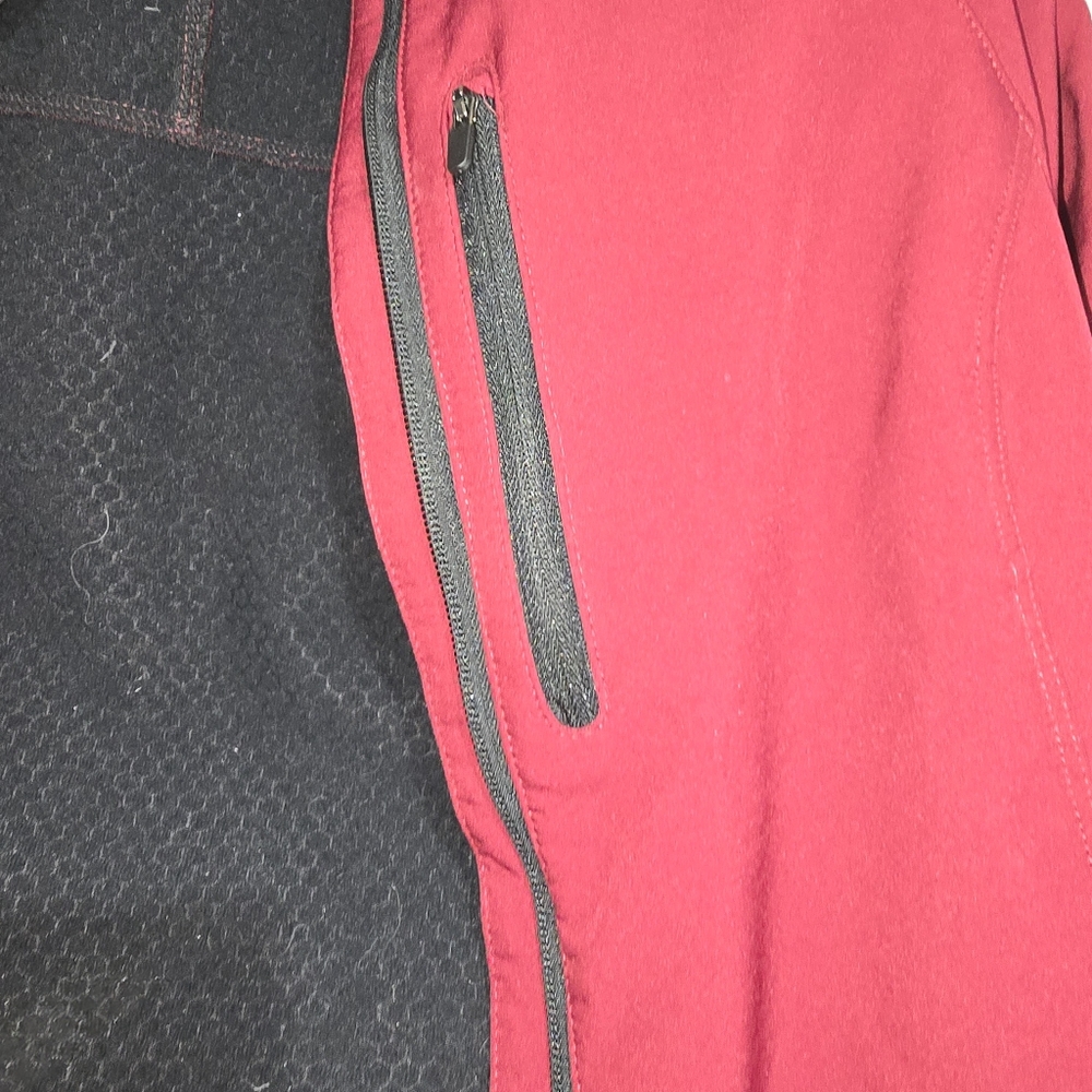 Burgundy Zip-Up Jacket - Picture 3 of 6